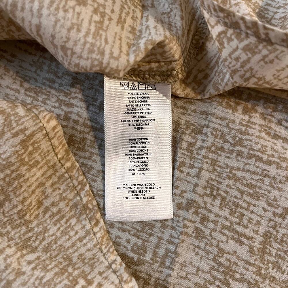 Michael Kors Blouse Womens 14W Beige Abstract Office Lightweight Career Wear - Picture 8 of 8